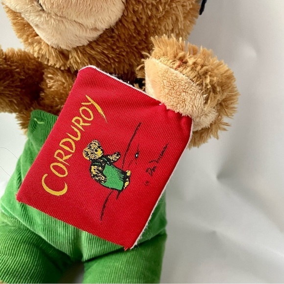 RARE Corduroy Talking Reading Bear Plush Stuffed Animal by Applause - Picture 4 of 13